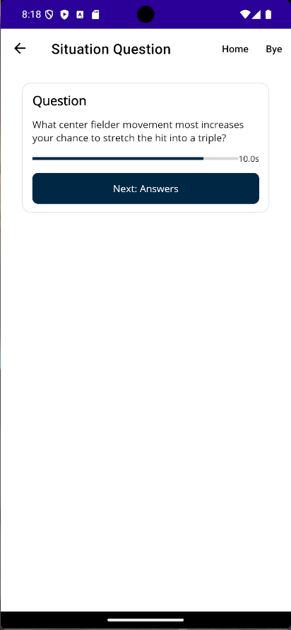 Situation Prep presenting the question